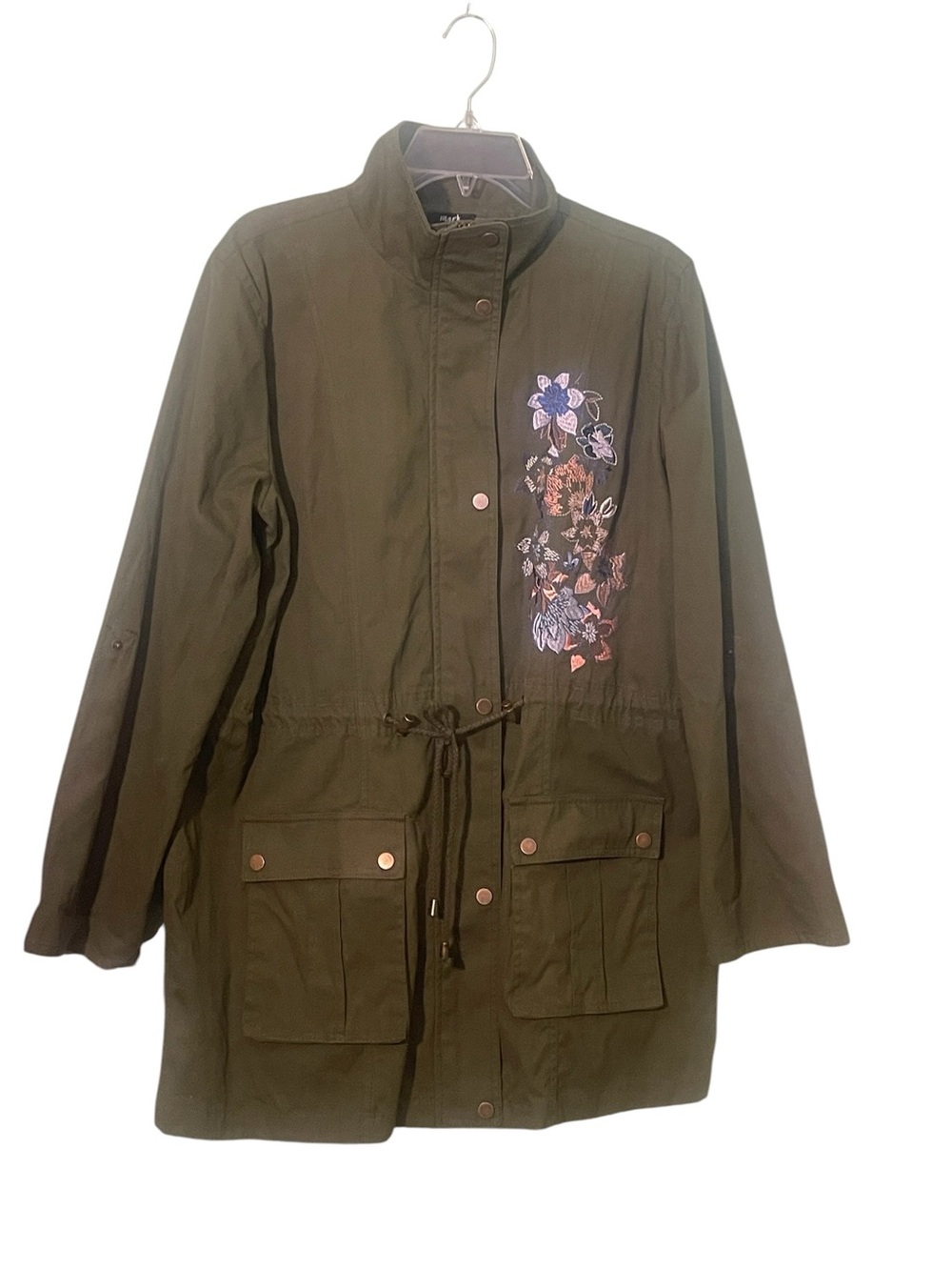 Mark by Avon floral embroidered military style jacket. Size XL GUC - Picture 3 of 11